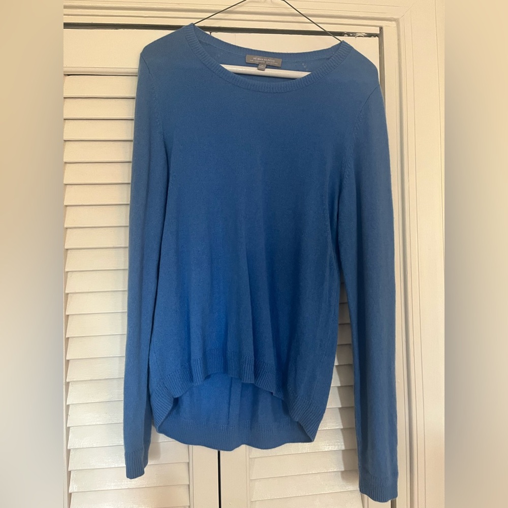 Blue Neiman Marcus Cashmere Sweater